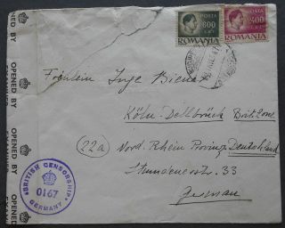 Romania 1947 Cover Sent From Bucharest To Germany,  Censor 0167