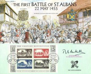 Benham Battle Of St Albans Fdc 22 - 3 - 05 Sgnd David Mcmullen F1