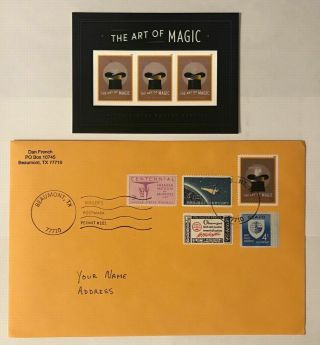 Us 5306a Nh Art Of Magic 3 - D Lenticular " Motion " Souvenir Sheet Of 3 Stamps