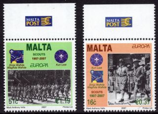 Malta 2007 Europa Scouts Complete Set Sg 1541 - 1542 Unmounted