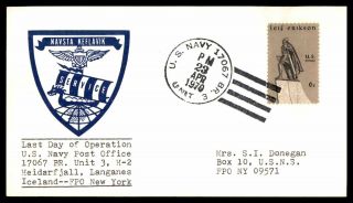 Mayfairstamps Naval 1970 Us Navy 17067 Br Last Day Of Operation Cover Wwb_31539