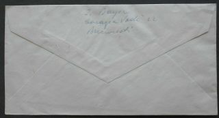 Romania 1947 Airmail Cover from Bucharest to USA,  prepared,  not sent 4