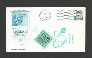 U.  S.  1970 Nasa Local Post Cover,  Apollo 13,  Honoring Apollo 13 Crew