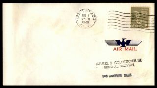 Mayfairstamps Long Beach California To Los Angeles California 1946 First Flight