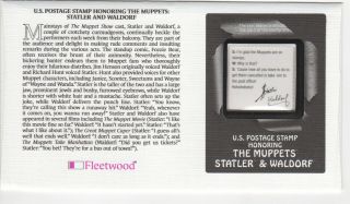 SSS: Fleetwood US FDC 2005 37c The Muppets,  Statler & - Stamp Sc 3944 2