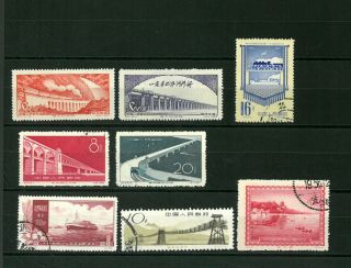 China Good Set Of 8 Stamps,  Stamps Vf 1952,  1956,  1962