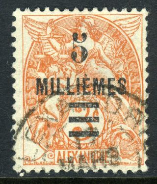Alexandrie 1925 Mouchon 5m/3¢ Sg 69 Vfu B673