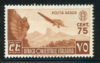 Italian East Africa Mh Selections: Scott C4 75c Air Post Cv$3,