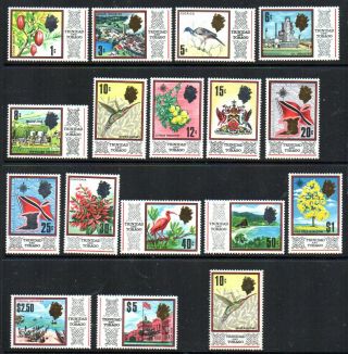 Trinidad & Tobago: 1969 Qeii Set (16,  1) Sg 339 - 54,  344w Mint/mnh