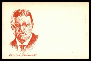 Mayfairstamps Us Fdc 1955 President Theodore Roosevelt Post Card Wwb29077