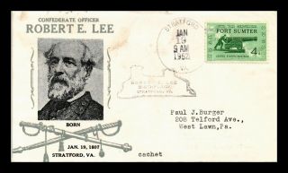 Us Cover Robert E Lee Birth Date Stratford Virginia Commemorative