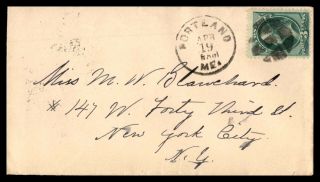 Mayfairstamps Us 1880 Portland To York City Ny Arrival Cover Wwb18503