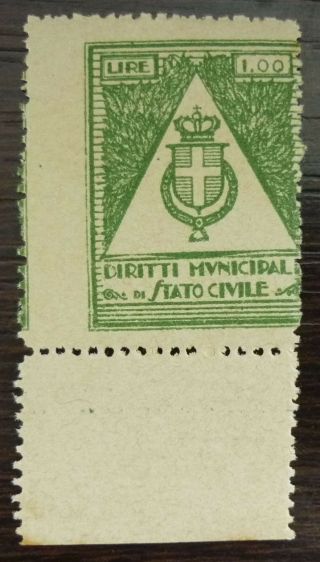 Italy - Istria - Rarely Seen Revenue Stamp Trieste Slovenia Yugoslavia J4
