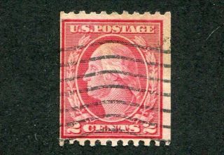 1915 U.  S.  Scott 450 Two Cent Washington Coil Stamp