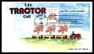 Mayfairstamps Us Fdc 1989 Tractor First Day Cover Wwb_37271