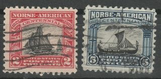 Usa Scott 620 621 Norse American (620 - 621 - 3)