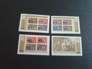 Tristan Da Cunha 2002 Sg 735 - 738 50th Anniv Of 1st Stamp Issue Mnh