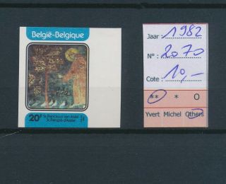 Lk44765 Belgium 1982 St Francis Religious Art Imperf Mnh Cv 10 Eur
