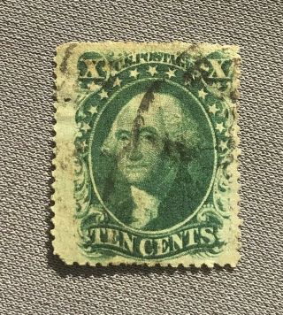 Us Stamps Scott 35 Washington 10 Cent,