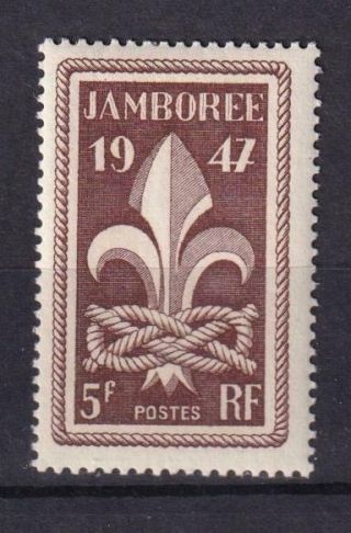 France Mlh 1947 Sc 587 Boy Scouts 6th World Jamboree
