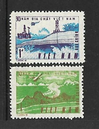 North Viet Nam Sc 1559 - 60 Nh Issue Of 1985 - Geological Service