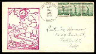 Mayfairstamps Us 1944 Amador City Industry And Agriculture California Cover Wwb2