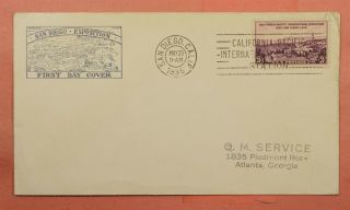1935 Fdc 773 California Pacific Intl Expo Cachet 127323