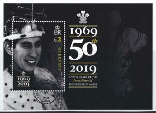 Guernsey 2019 Prince Of Wales Investiture 50th Anniversary Fine