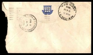 Mayfairstamps us 1943 San Diego CA Red Cross Special Delivery Patriotic Cover ww 2
