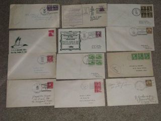 U.  S.  Navy Covers - 12 Different,  Most From The 1930`s,  1 From 1940,  1 1945