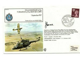 1982 Raf Ff39 - 25th Anniversary Of The Army Air Corps - Signed Pilot