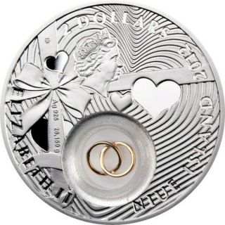 Silver Coin - Wedding,  Niue Island,  2 Dollars,  2012