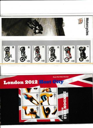 2 Presentation Packs From 2005 Motorcycles & Olympics 2012 Bid Pp373 - M