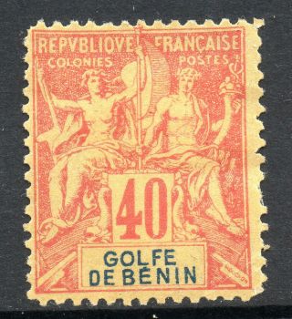 Benin 1893 French Colony 40¢ Red Sg 26 Hinged G785