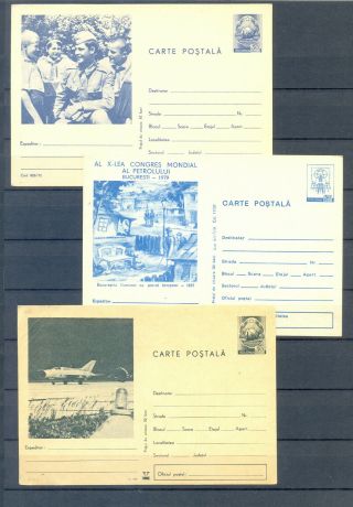 Romania Lot 10 Post Cards Tematics Mnh
