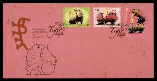 Dr Who 2001 Singapore Year Of The Tiger Fdc C124476