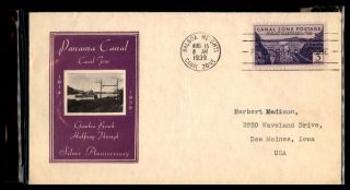 Mayfairstamps Us Fdc 1939 Canal Zone 3c Gambea Beach Cachet First Day Cover Wwb3