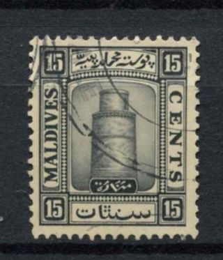 Maldive Islands 1933 Sg 17a 15c Black A78111