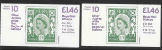 £1 - 46 Postal History 10 Folded Booklets Pair Left & Right Format Fo3a & Fo3b Um