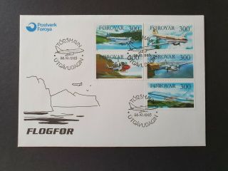 1985 Planes Booklet Set On Fdc Dk Faroer Faroe Foroyar B252.  15 0.  99$