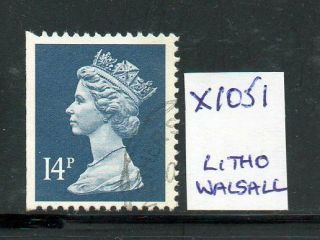 Sg X1051 14p Machin - Litho Walsall - Fine