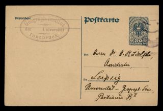 Dr Who German Austria Innsbruck Postal Card Stationery C123249