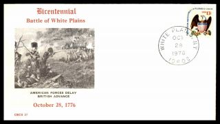 Mayfairstamps Us Fdc 1976 White Plains Battle Of White Plains York First Day