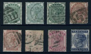 Gb Qv 1/2d To 5d Provisional Issues Group 1880 