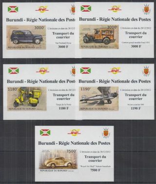 A940.  Burundi - Mnh - Transport - Courier - Deluxe - Imperf