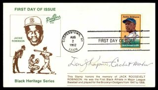 Mayfairstamps Us Fdc 1982 Jackie Robinson Signed By Cachet Maker First Day Cover