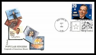 Mayfairstamps Us Fdc 1994 Bing Crosby Legendary Singers First Day Cover Wwb33373