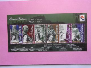 Gb Guernsey: 2001 Queen Victoria Death Centenary Sheet Mnh Ms890
