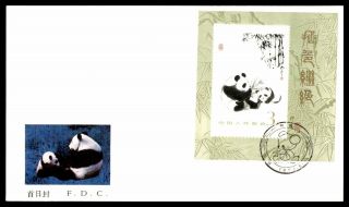 Mayfairstamps 1985 China Panda Souvenir Sheet First Day Cover Wwb42119