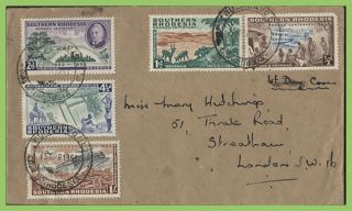Southern Rhodesia 1953 Rhodes Centenary Set On Bulawayo First Day Cover